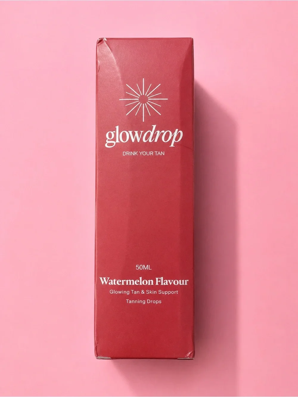 Glowdrop Watermelon Flavour Tanning Drops - Drink Your Tan Factory Sealed